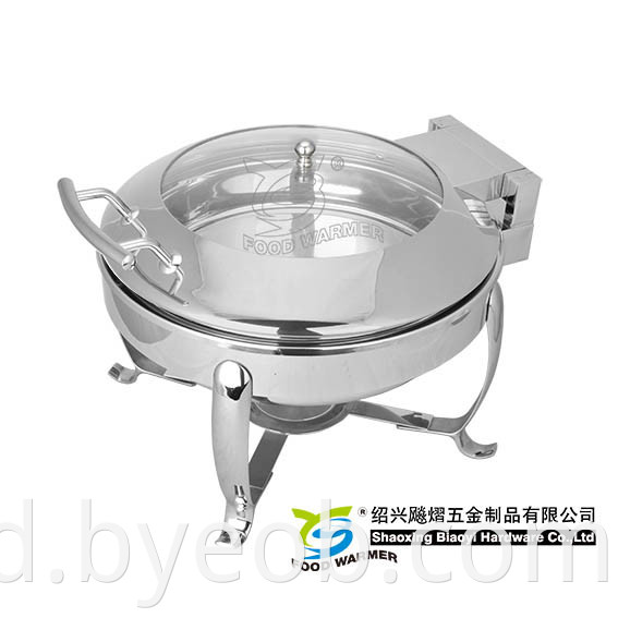 Round Chafer dengan Buffet Frame dan Heater